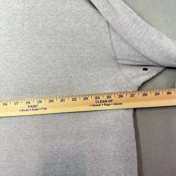 Timberland Men’s XL Sweatshirt Gray Crewneck Fleece Pullover Logo Regular Fit - Picture 6 of 13